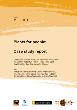 Plants for People: Case Study Report