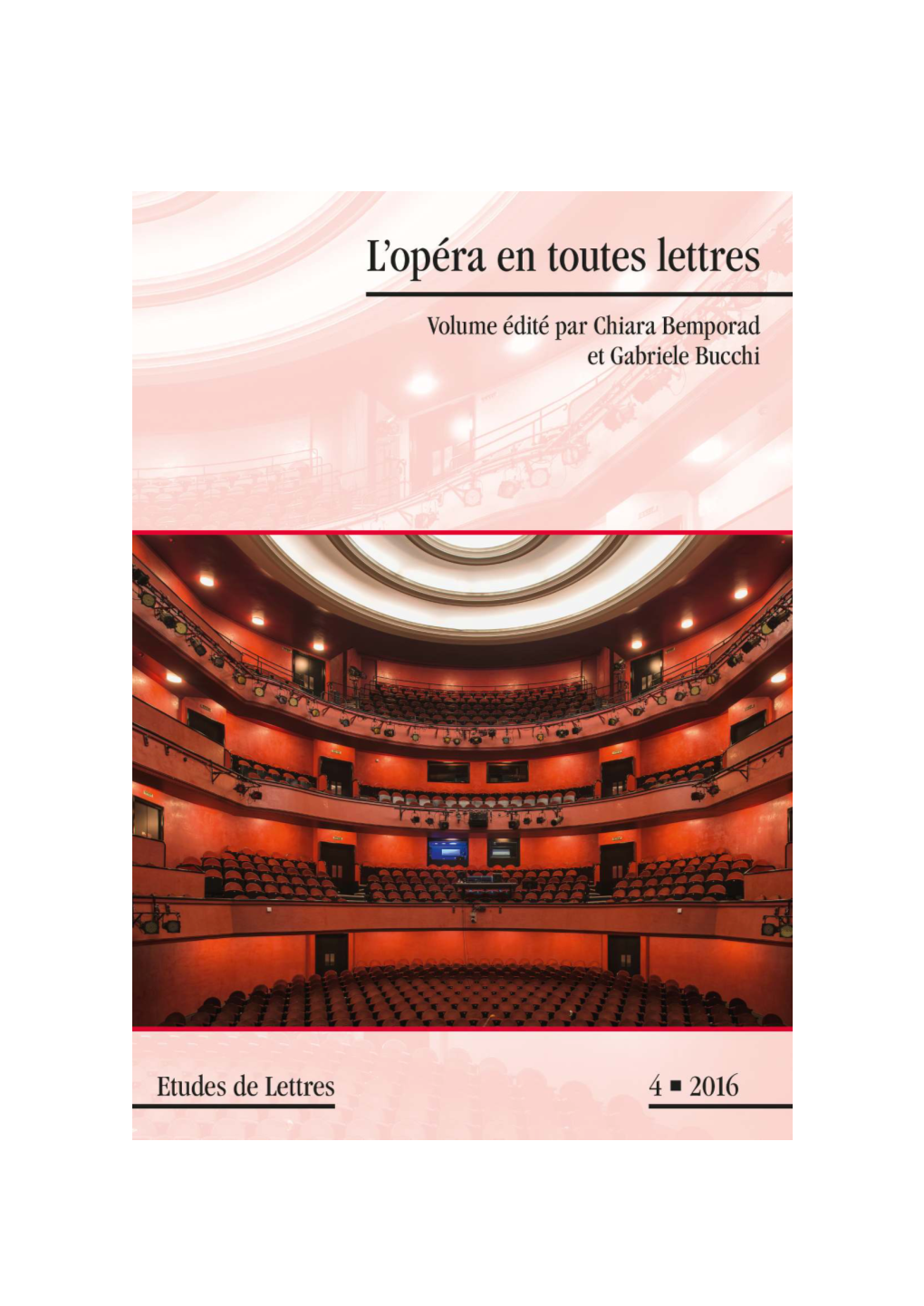 L'opéra En Toutes Lettres