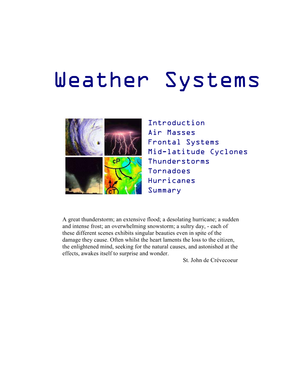 Weather Systems