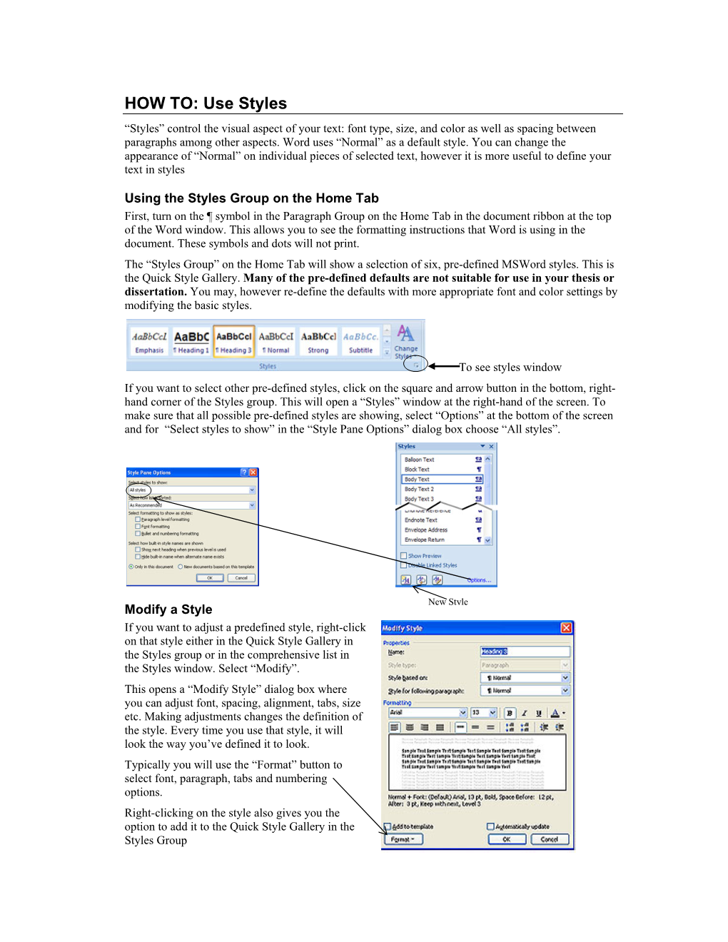 Vary Auto-Numbering in Microsoft Word