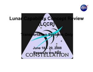 Lunar Capability Concept Review (LCCR)