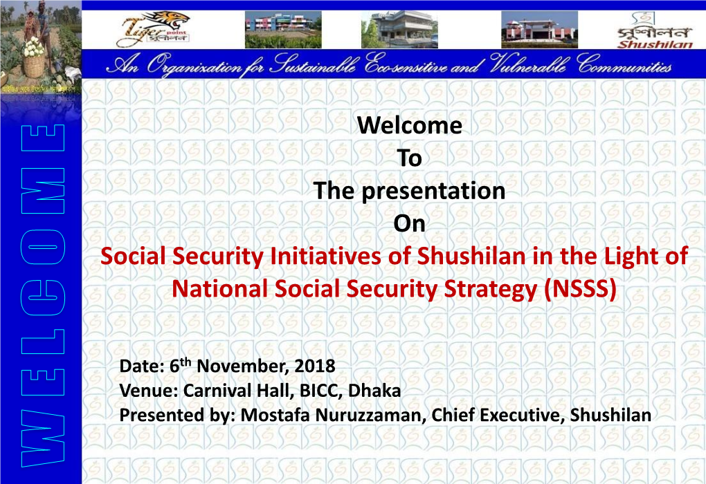 Shushilan in the Light of National Social Security Strategy (NSSS)