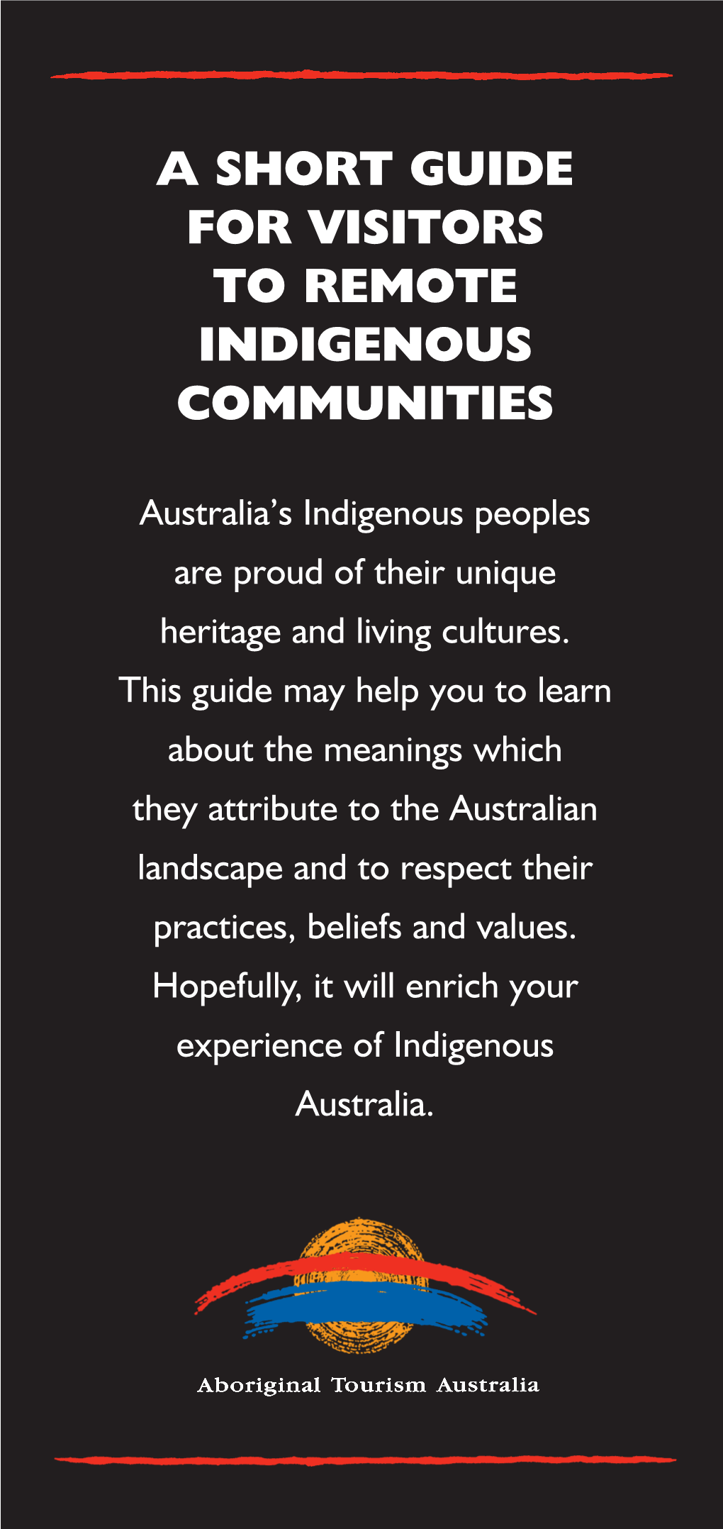 Brochure Produced by Aboriginal Tourism Australia