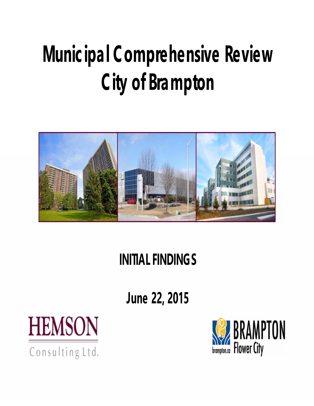 Municipal Comprehensive Review City of Brampton