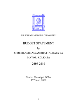 Mayor's Budget Statement for 2009-2010