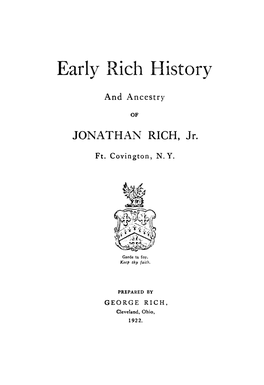 Early Rich History