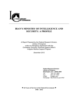 Library of Congress Report