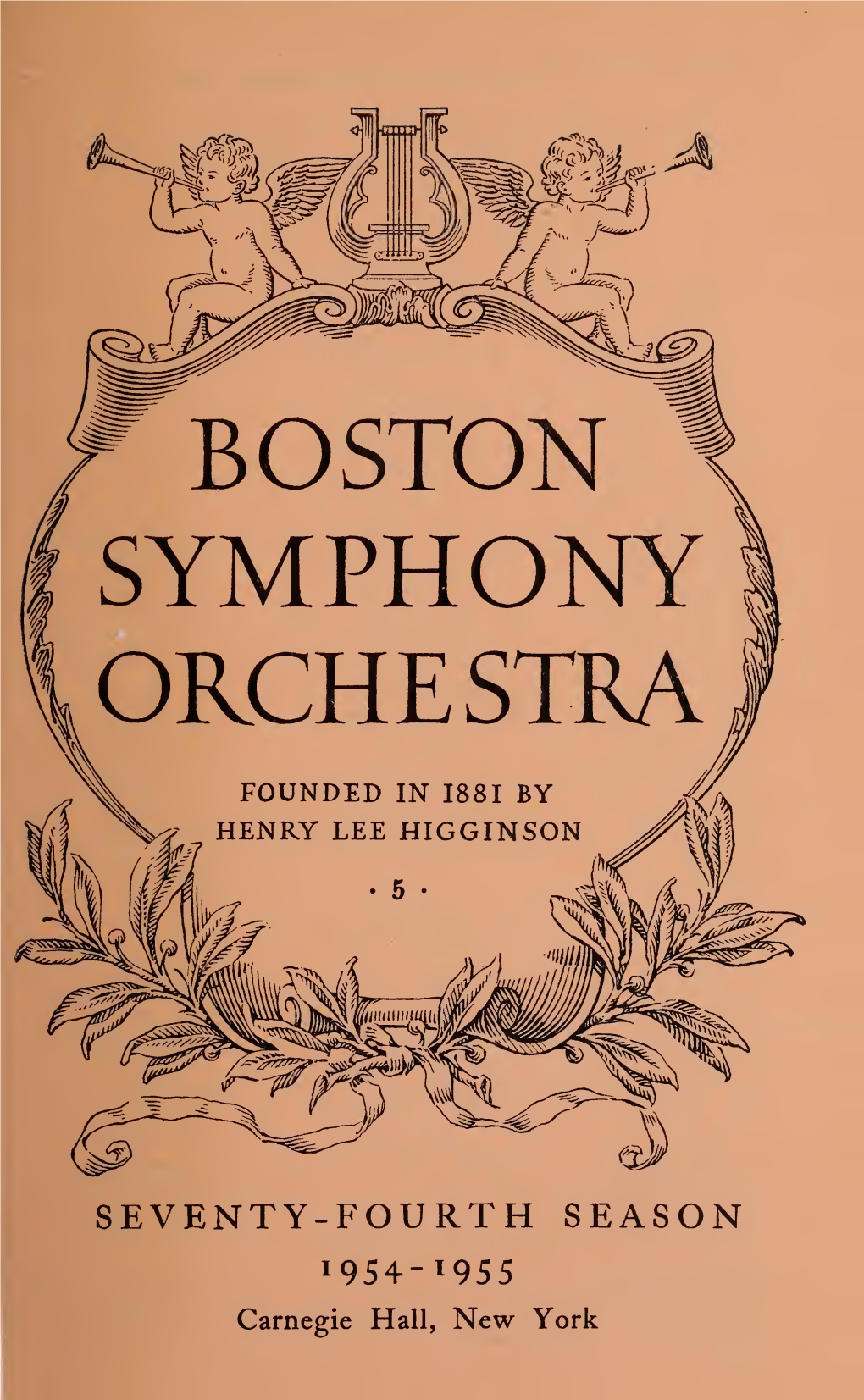 Boston Symphony Orchestra Concert Programs, Season 74, 1954-1955