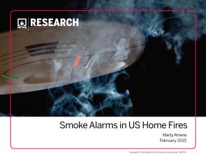 Smoke Alarms in US Home Fires Marty Ahrens February 2021