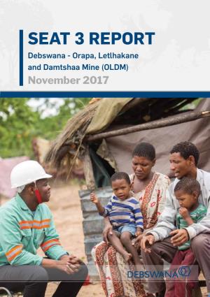 2017 SEAT Report Orapa, Letlhakane and Damtshaa Mines