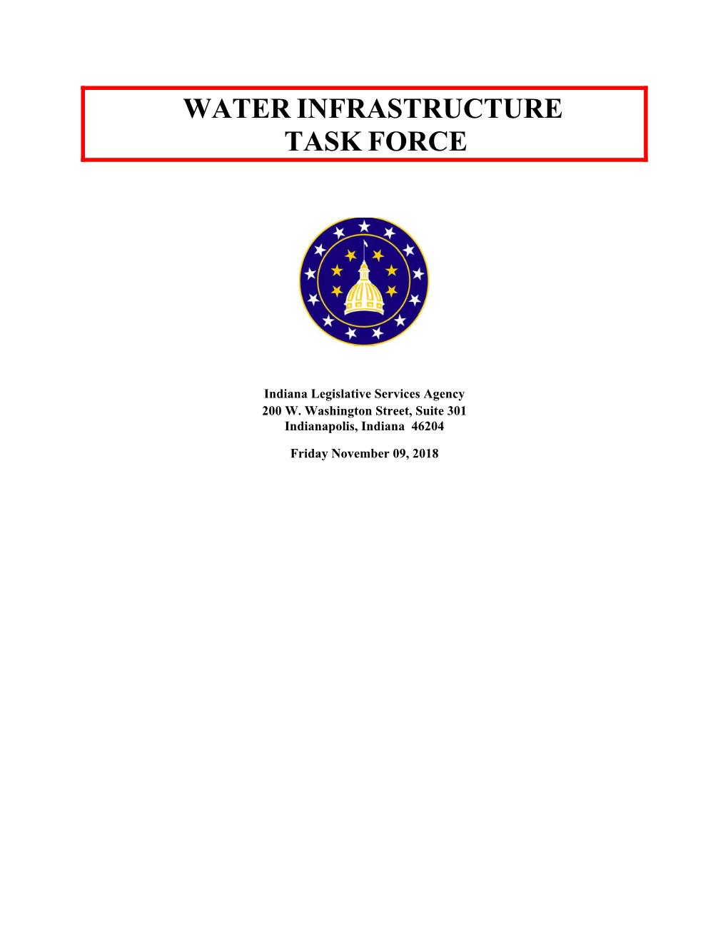 Water Infrastructure Task Force