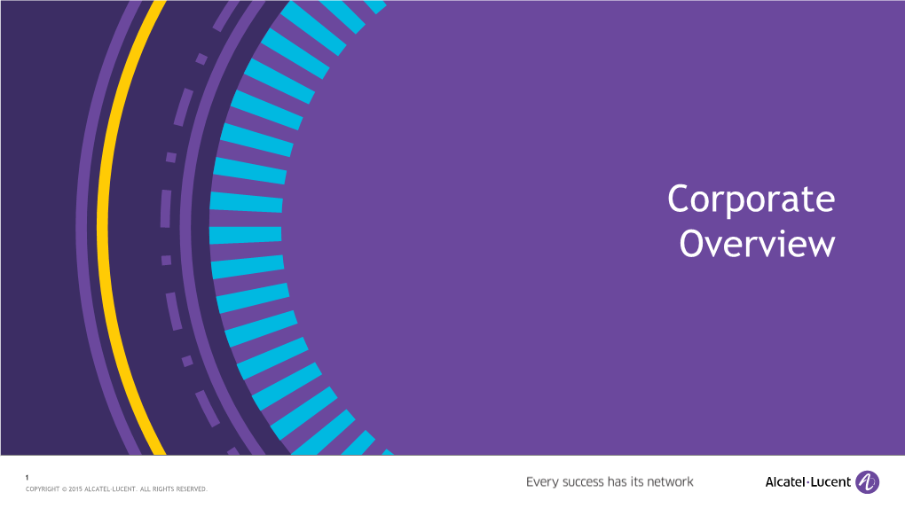 Alcatel-Lucent Corporate Overview