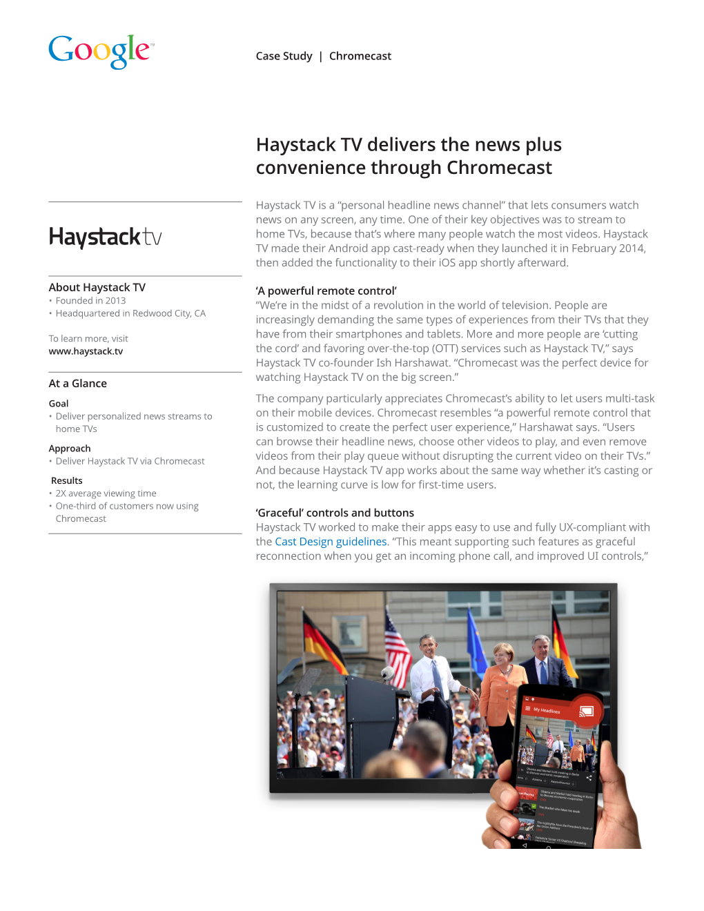 Haystack TV Delivers the News Plus Convenience Through Chromecast