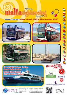 Malta Sightseeing Brochure 2019