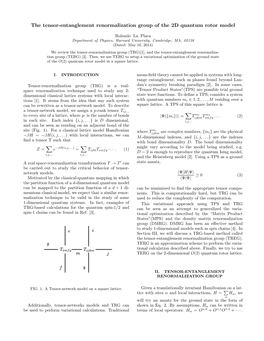 The Tensor-Entanglement Renormalization Group of the 2D Quantum Rotor Model