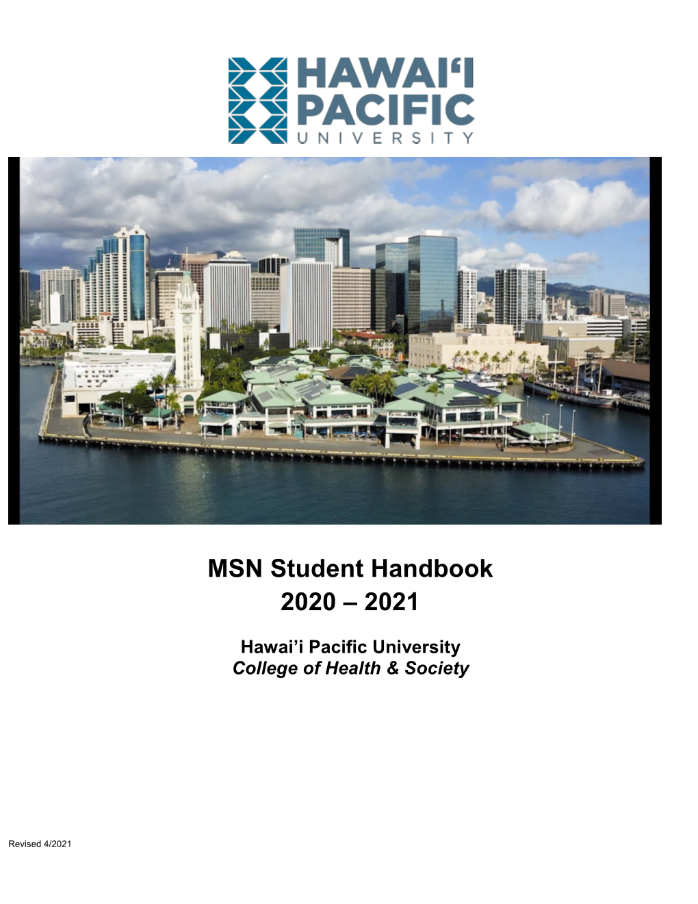 MSN Student Handbook 2020 – 2021