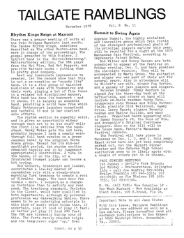 TAILGATE RAM BUNGS November 1978 Vol