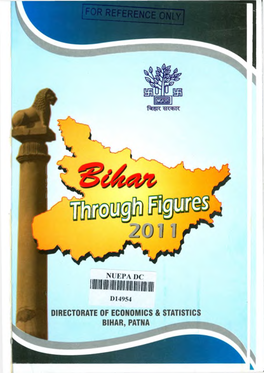 Bihar Through Figures 2011 Directorate of Economics and Statistics