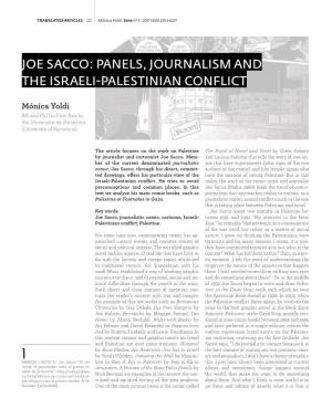 Joe Sacco: Panels, Journalism and the Israeli-Palestinian Conflict