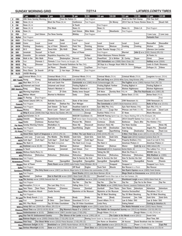 Sunday Morning Grid 7/27/14 Latimes.Com/Tv Times