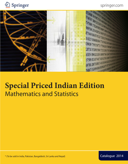 Special Priced Indian Edition Mathematics and Statistics