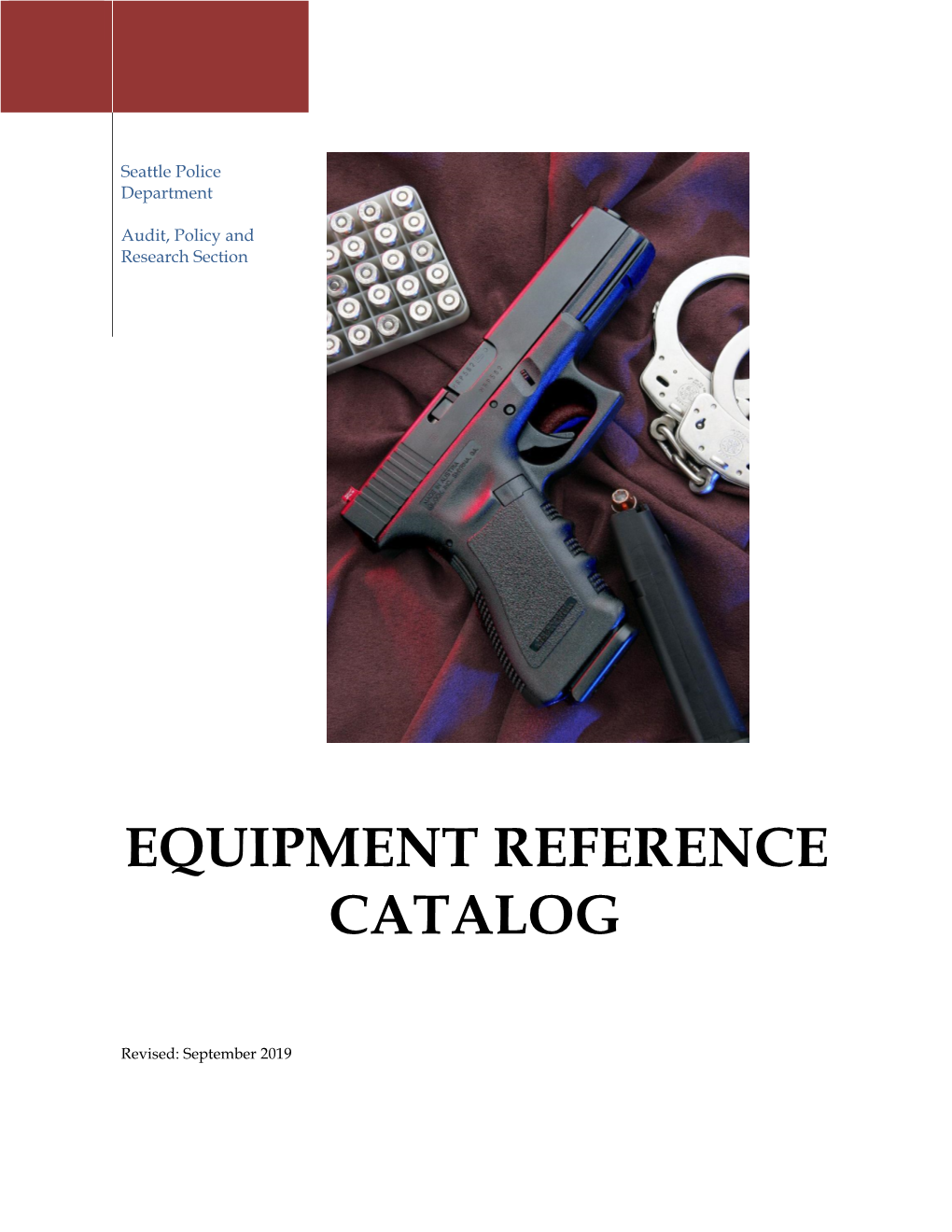 Equipment Reference Catalog
