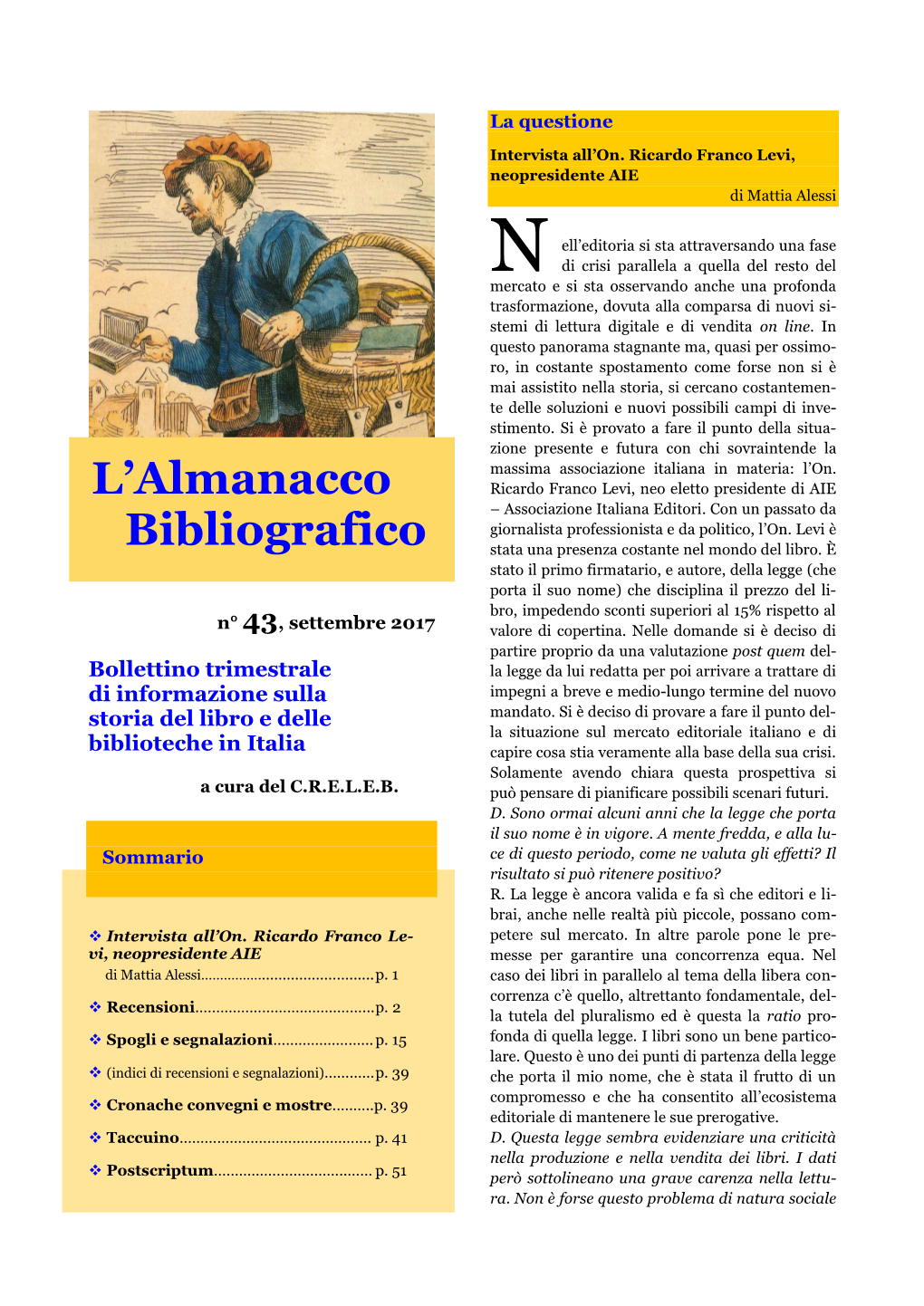 L'almanacco Bibliografico