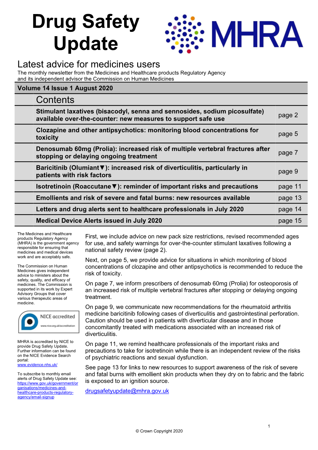 Drug Safety Update