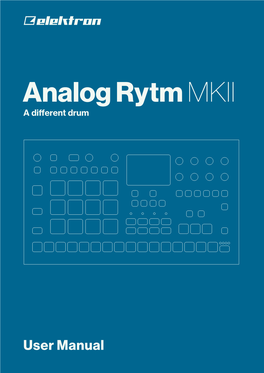 Analog Rytm MKII a Different Drum