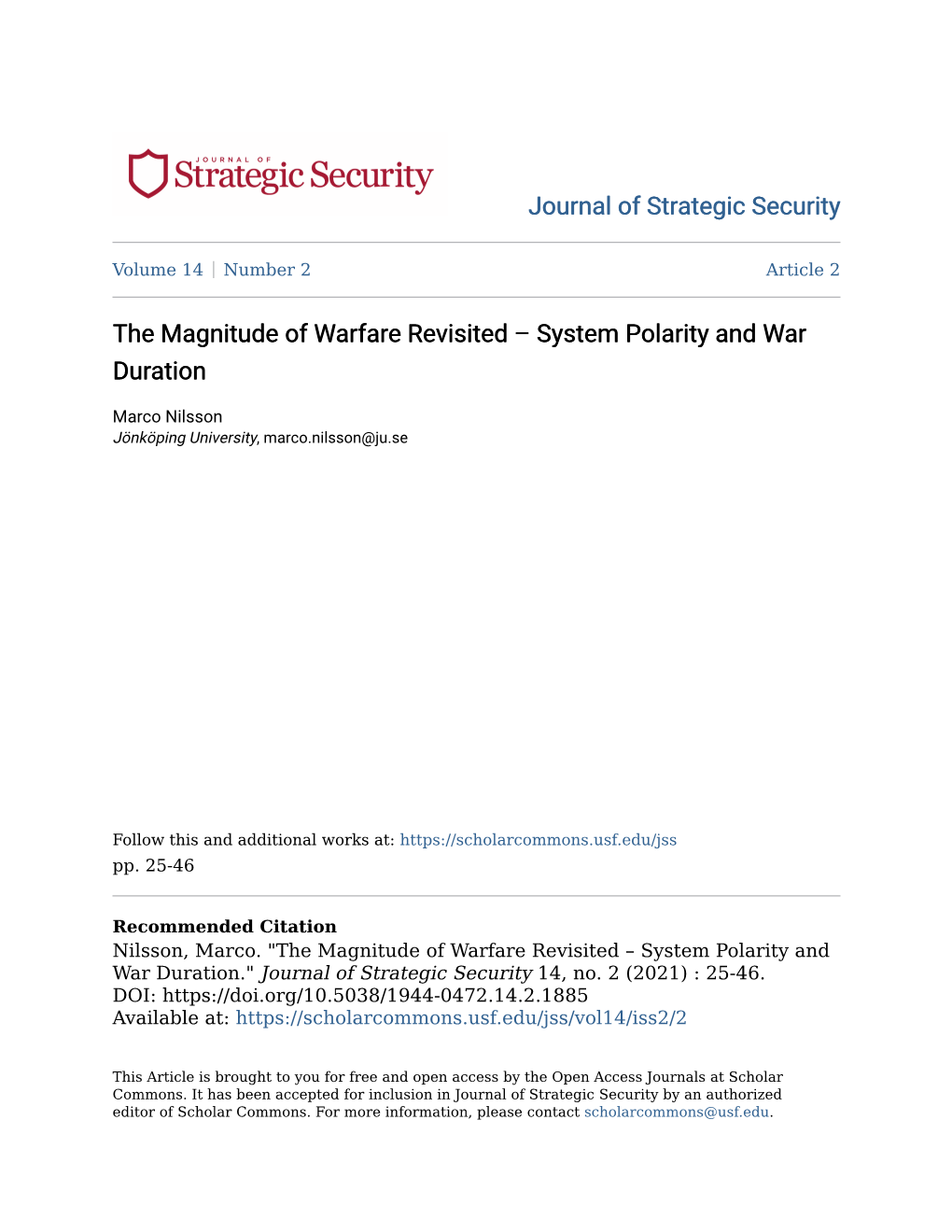 System Polarity and War Duration