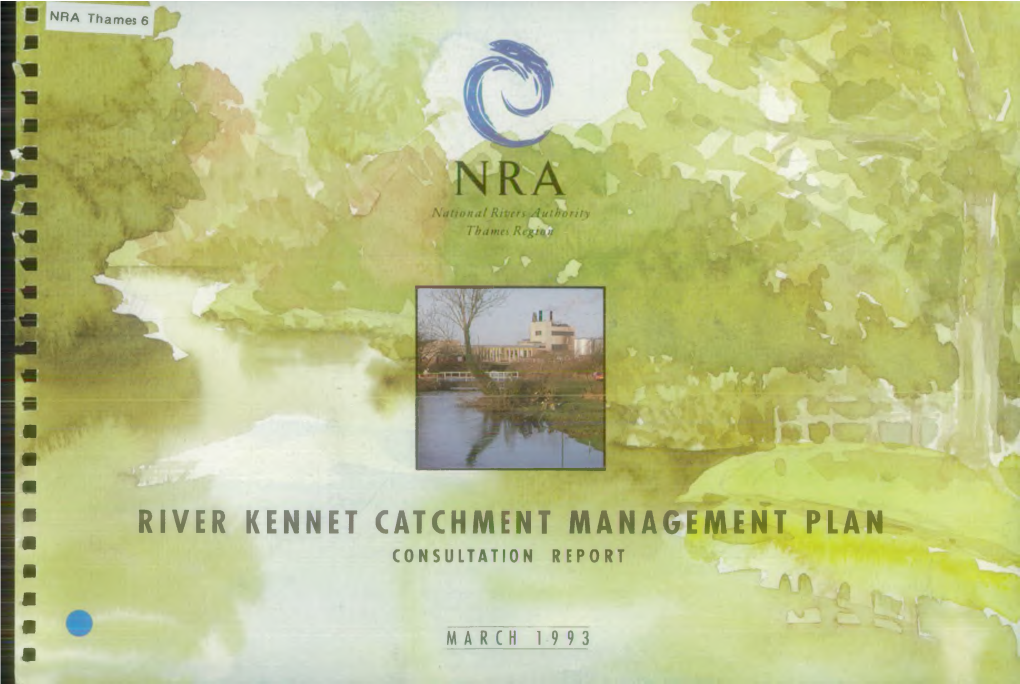 River Kennet Catchment Management Plan Consultation Report