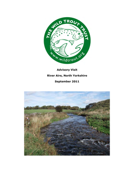 Advisory Visit River Aire, North Yorkshire September 2011