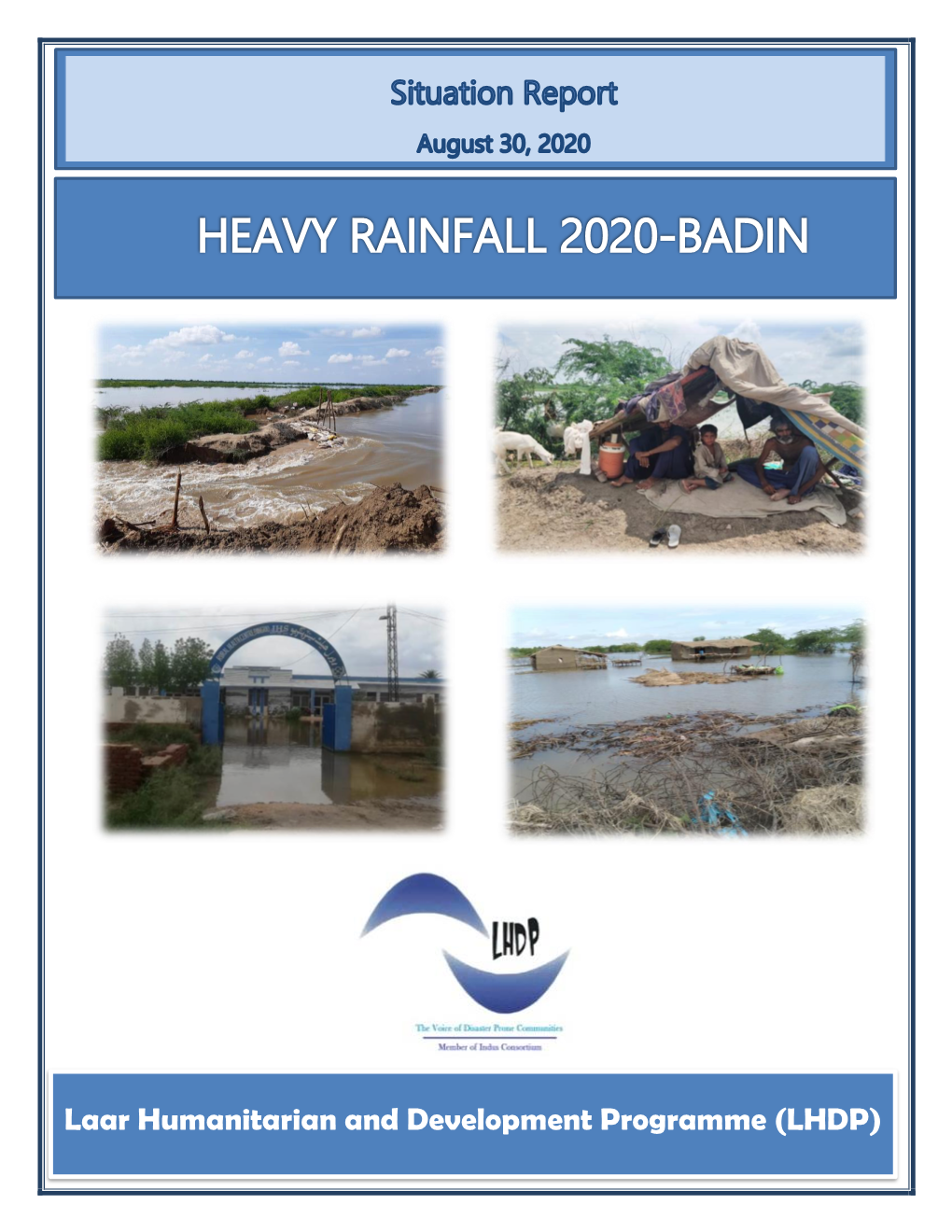 Badin Rainfall SITREP 30 August 2020 by LDHP