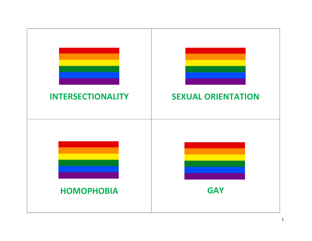 Intersectionality Sexual Orientation Homophobia