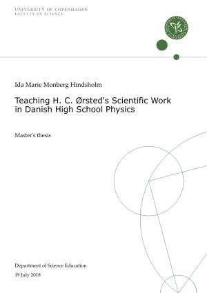 Teaching H. C. Ørsted's Scientific Work in Danish High School Physics