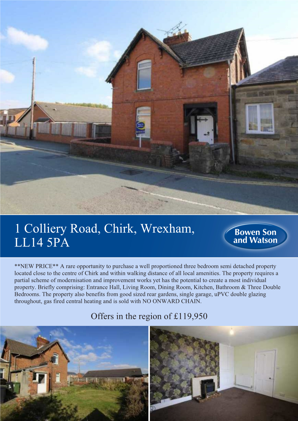 1 Colliery Road, Chirk, Wrexham, LL14 5PA