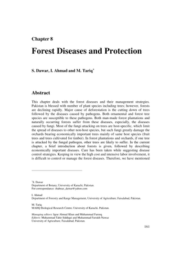 Forest Diseases and Protection