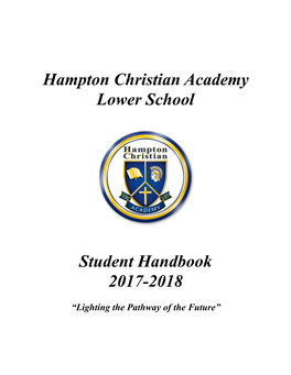 HCA Lower School Handbook 2017-2018