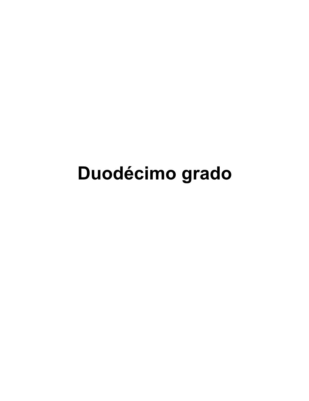 Duodécimo Grado