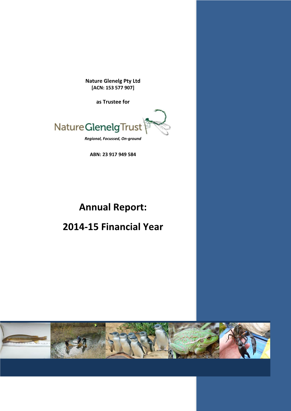 NGT Annual Report for 2014-15 Financial Year