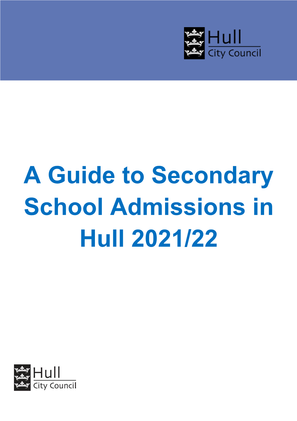 Secondary School Guide for Parents 2021-2022