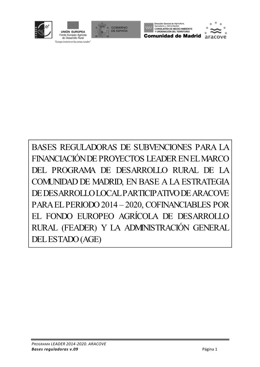 Bases Reguladoras De Subvenciones Para La