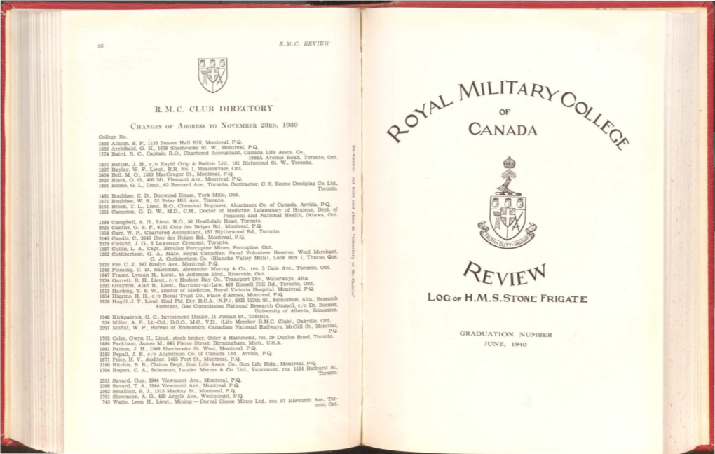 RMC Review Vol 21 No 41 Jun 1940