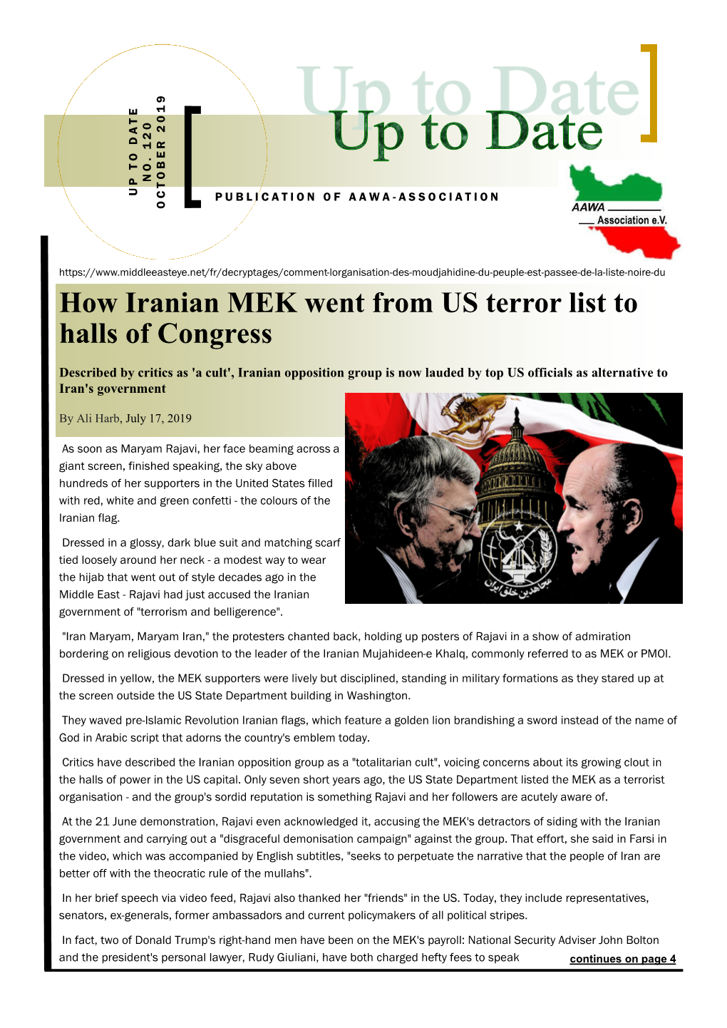 How Iranian MEK Went from US Terror List to Halls of Congress