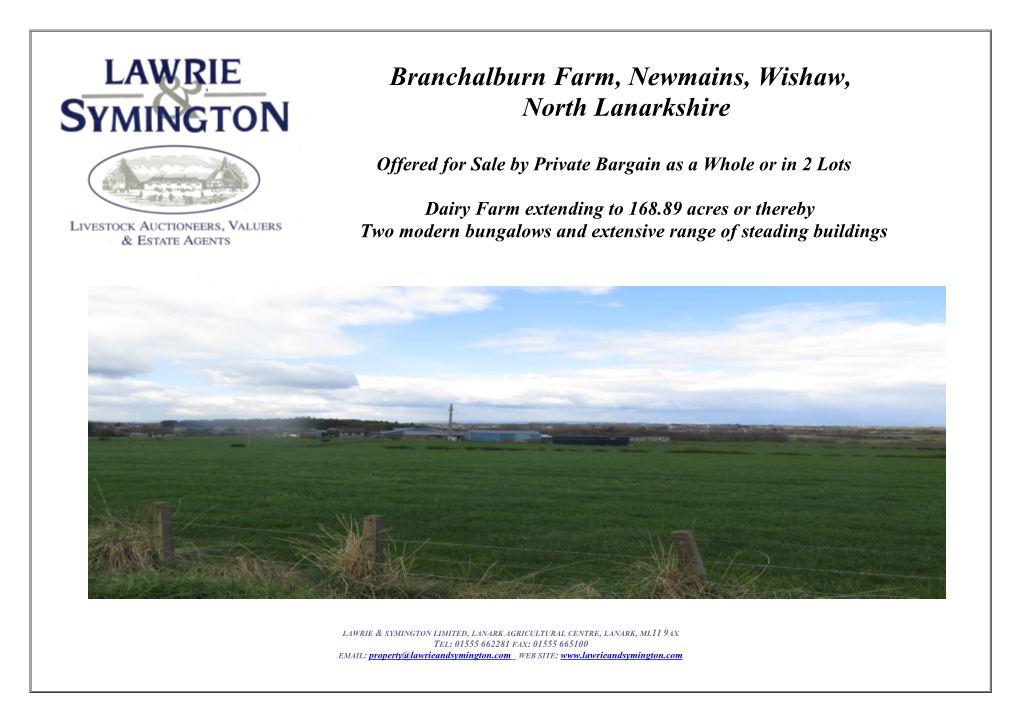 Branchalburn Farm, Newmains, Wishaw, North Lanarkshire