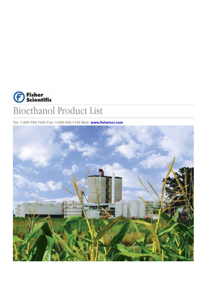 Bioethanol Product List
