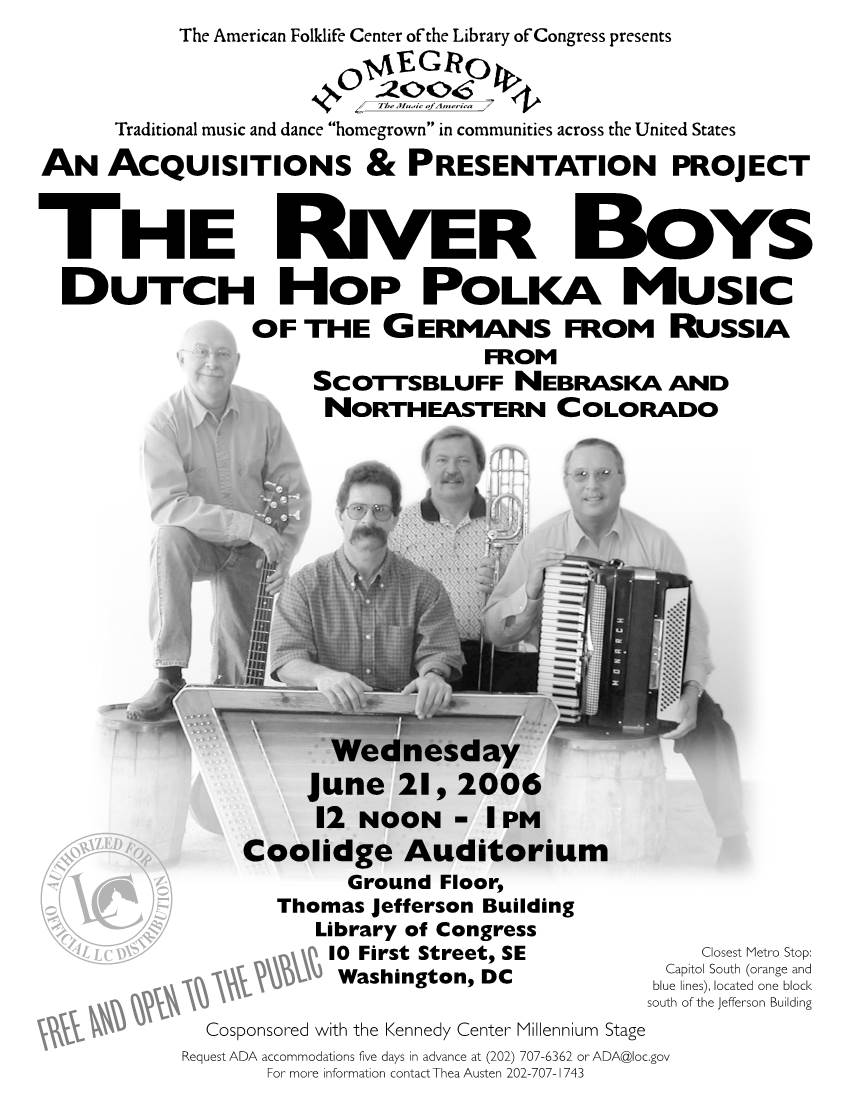 The River Boys Dutch Hop Polka Music of the Germans from Russia from Scottsbluff Nebraska and Northeastern Colorado