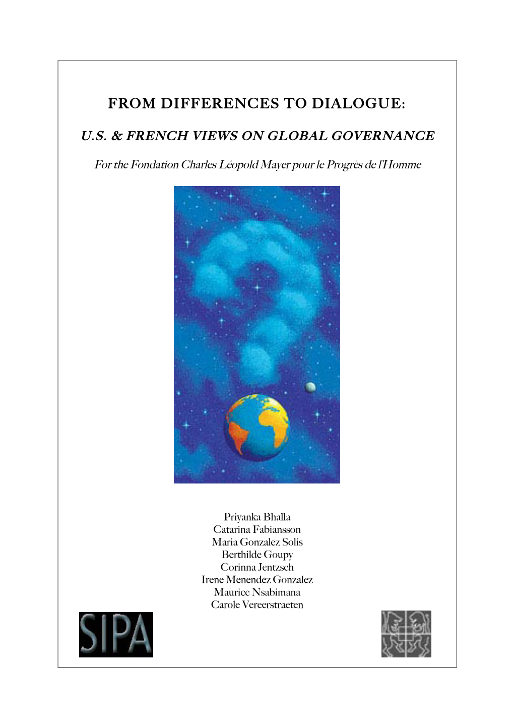 US and French Perspectives on Global Governance