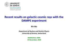 Recent Results on Galactic Cosmic Rays with the DAMPE Experiment