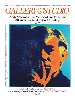 Andy Warhol at the Metropolitan Museum: All Galleries Lead to the Gift Shop Pg